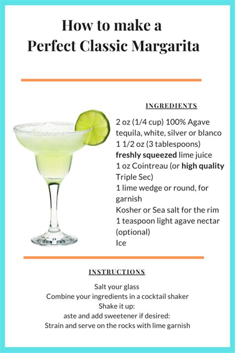 recipe to make margaritas