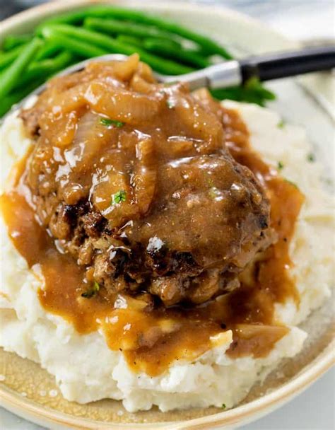 recipes for hamburger steak with brown gravy