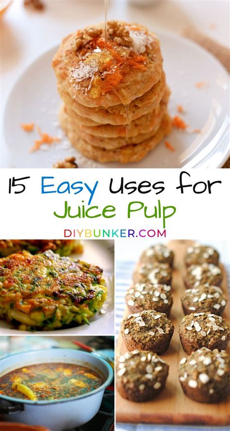 Recipes For Using Juicer Pulp