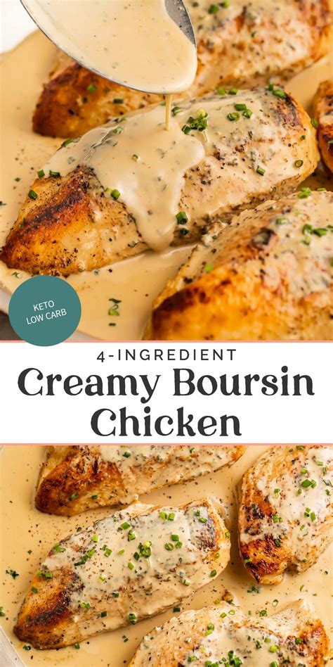 recipes using boursin cheese and chicken
