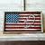 reclaimed wood american flag wall art
