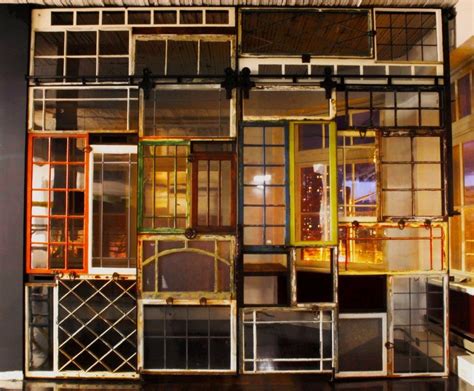 Reclaimed Window Wall