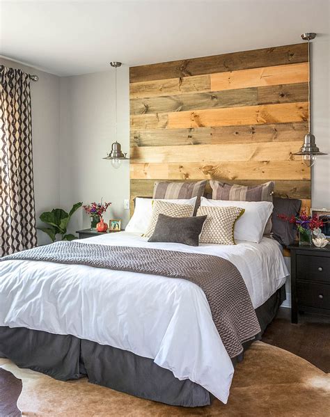 Reclaimed Wood On Bedroom Wall