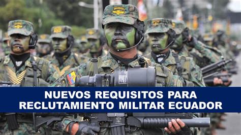 reclutamiento militar 2024 ecuador
