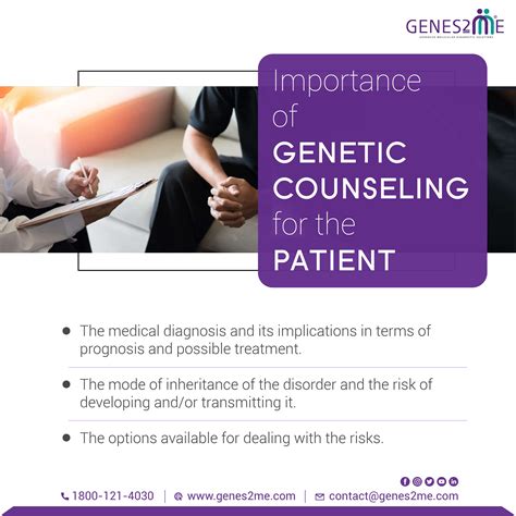 recognize the benefits of genetic counseling