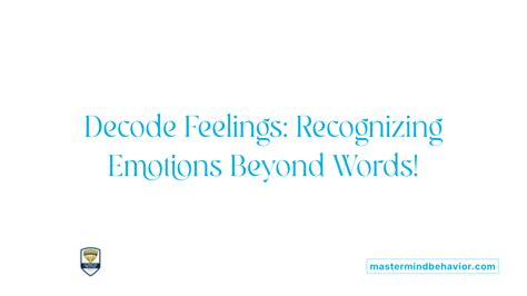 recognizing bory feelings