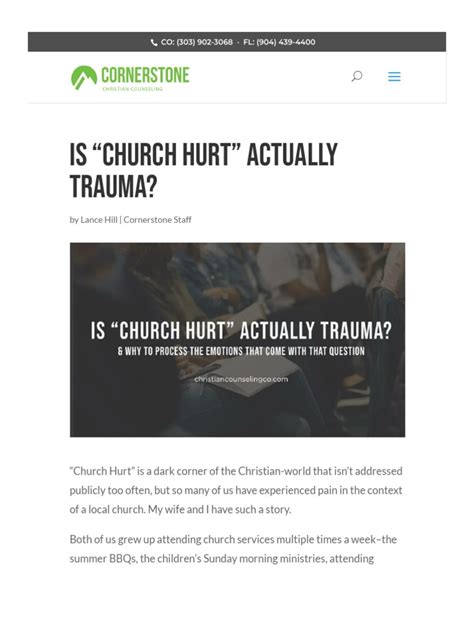 recognizing church hurt