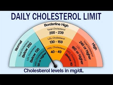 recommended cholesterol intake per day