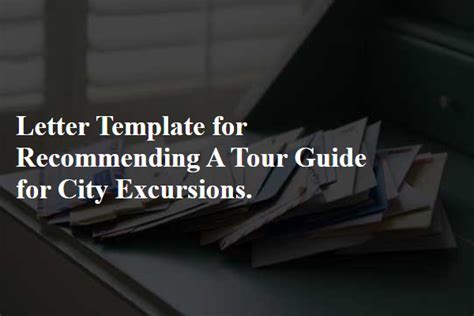 recommending tour