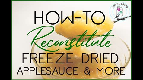 Reconstitute Dried Fruit