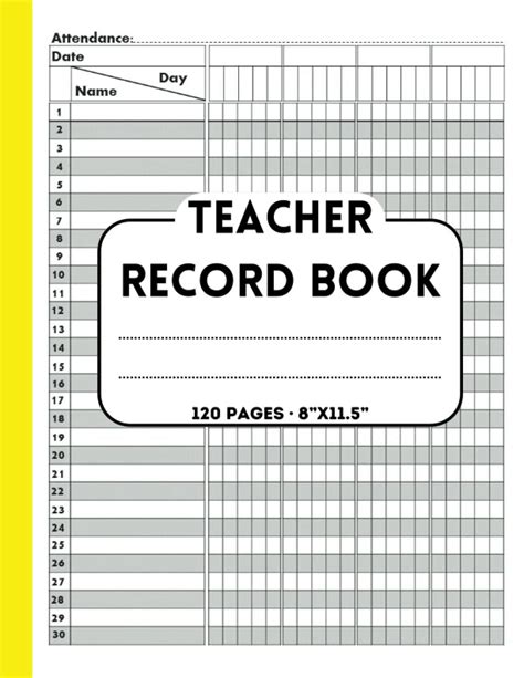 Record Book For Teachers