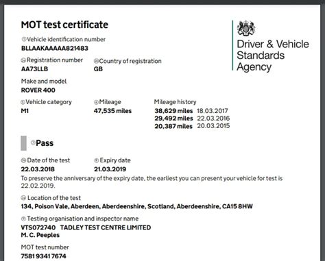 record mot test results and certificates