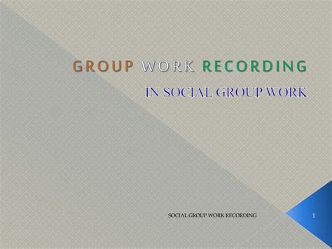 Subject Recording In Social Group Work Going Viral
