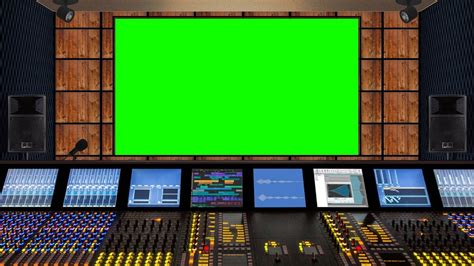 Recording Studio Green Screen
