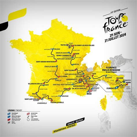 recorrido tour de francia 2024