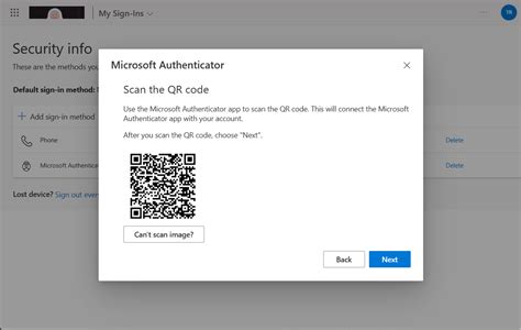 recover microsoft authenticator qr code