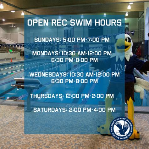 recreation swimming near me hours
