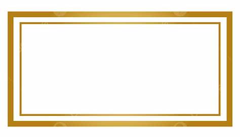 Rectangle Gold Frame PNG Pic | PNG Mart