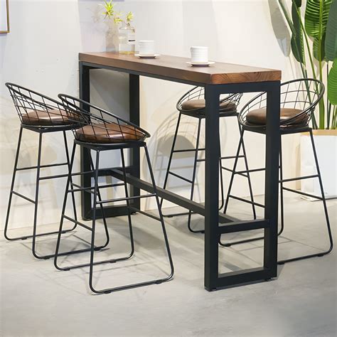 Rectangle Bar Table And Stools