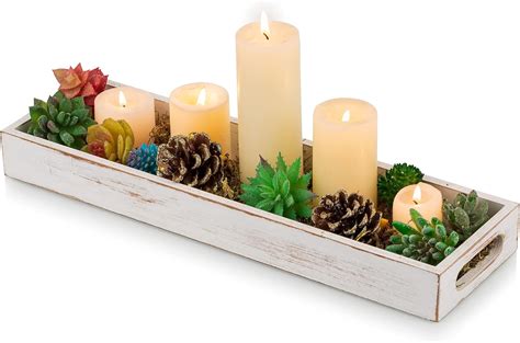 Rectangle Candle Holder Tray