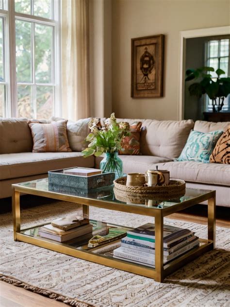 rectangle coffee table decor ideas