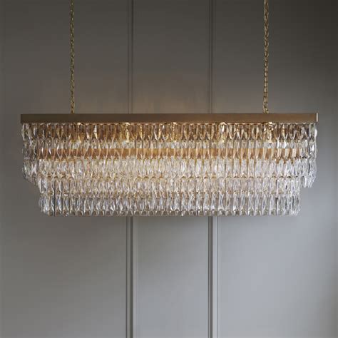rectangle crystal chandelier