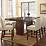 Bellagio Brown Cherry Rectangular Extendable Pedestal Dining Table from