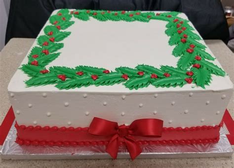 Rectangular Rectangle Christmas Cake Ideas