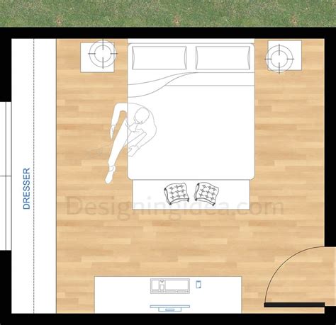 Rectangular Bedroom Floor Plan