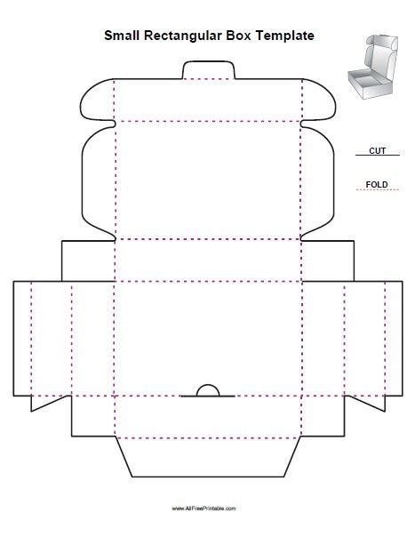 Rectangular Box Box Template Printable