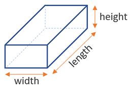 Rectangular Box Dimensions Volume