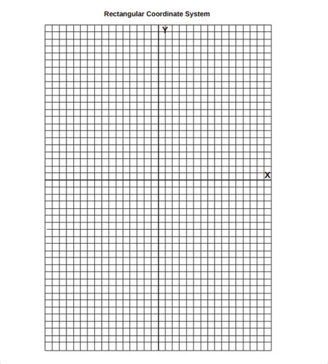 Rectangular Coordinate Graph Paper