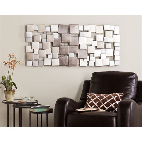 rectangular metal wall art