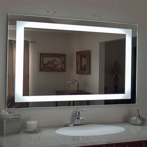 Rectangular Wall Mirror With Lights