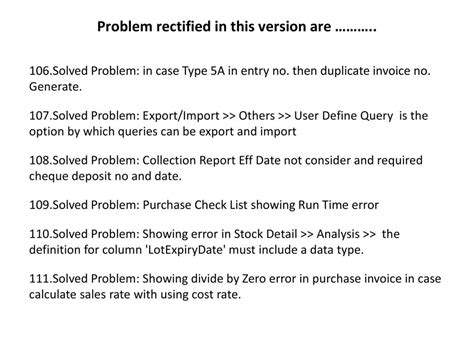 Rectified Problem Definition