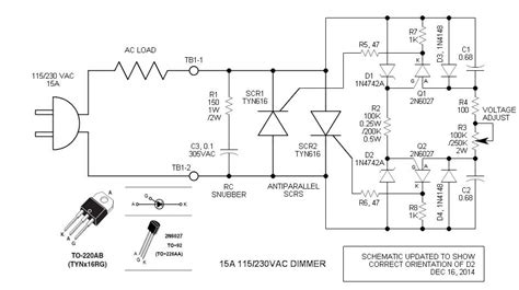 Rectifier Dimmer Circuit