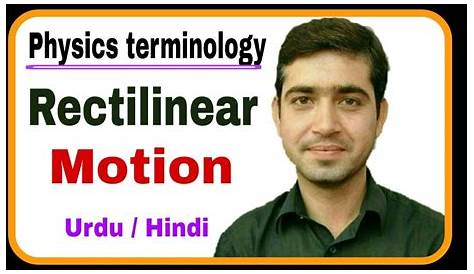 Rectilinear Motion Meaning In Hindi Types Of CBSE NCERT Science YouTube
