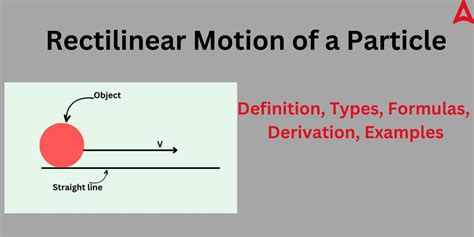 rectilinear motion meaning in marathi with example