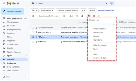 Recuperer Mail Supprime Dans Gmail