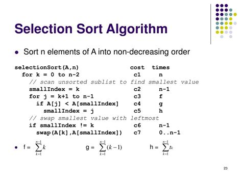 recurrence relation of all sorting algorithms