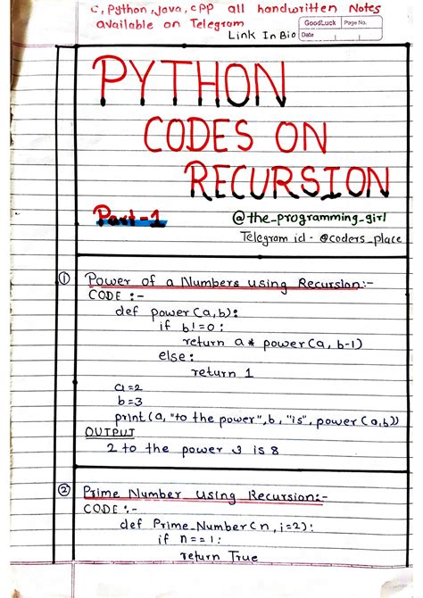 recursion codes