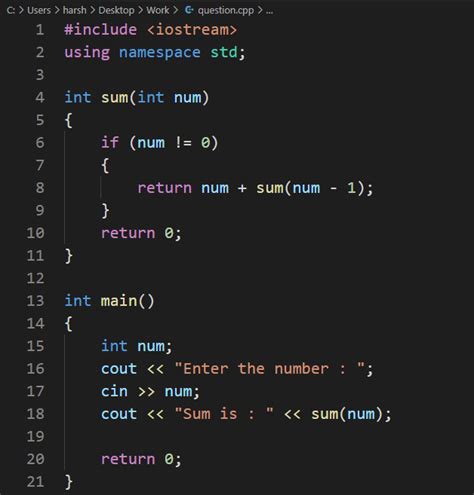 recursion program examples in c