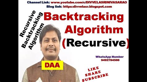 recursive backtracking algorithm in daa