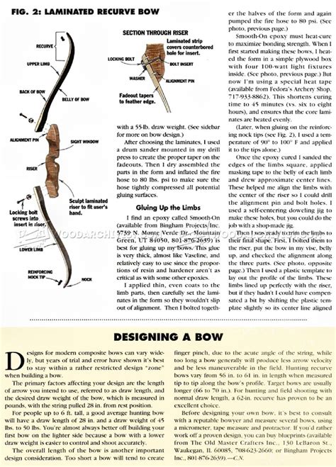 Recurve Bow Making