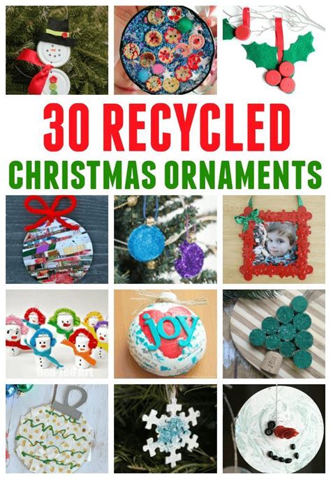 recycled christmas decorations