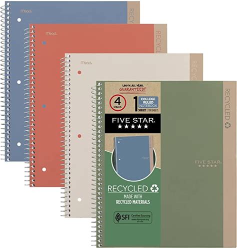Recycled Five Star Notebooks