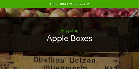 Recycling Apple Boxes