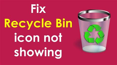 recycling bin icon missing