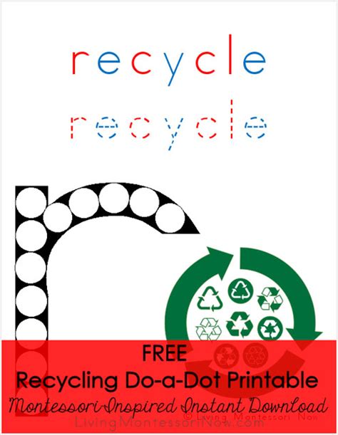 Recycling Dot To Dot Printable