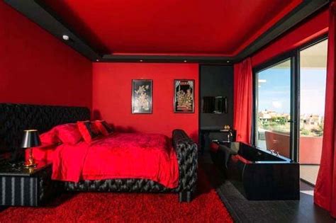 Modern Black And Red Bedroom Ideas